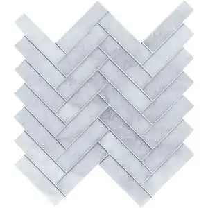 CS-Sky Blue Honed Herringbone Mesh 1 x 4