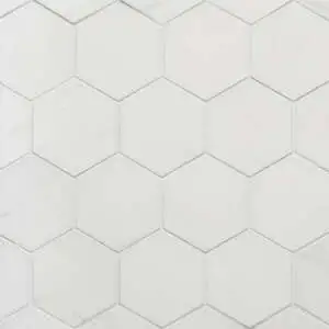 Dolomite 3" Honed Hexagon Marble Mosaic