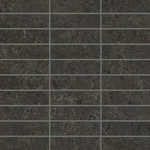 1" x 4" Matte Porcelain Straight Set Mosaic in Slate