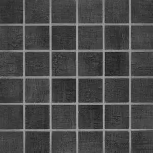 Fray Metal Black 2 x 2 Mosaic Mesh