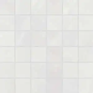 Gemma 2" x 2" Honed Porcelain Mosaic in White Onyx