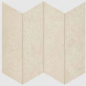Intense Beige Mixed Chevron Mesh