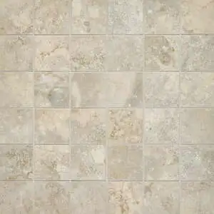 Invictus Beige Cross Cut Matte 2 x 2 Mosaic Mesh