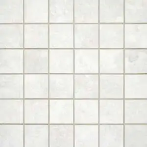 Invictus White Cross Cut Matte 2 x 2 Mosaic Mesh
