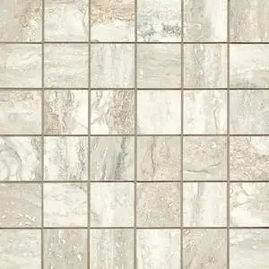 Invictus Beige Vein Cut Matte 2 x 2 Mosaic Mesh