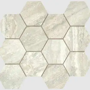 Invictus Beige Vein Cut Matte 4 Inch Hex Mesh