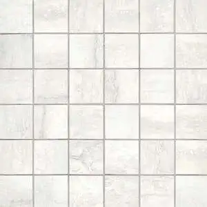 Invictus White Vein Cut Matte 2 x 2 Mosaic Mesh