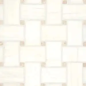 Jumbo Basketweave Honed Marble in Dolomite with White Sand