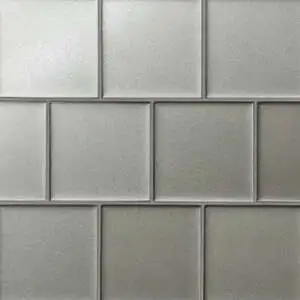 Matte Glass Field Tile in Grey