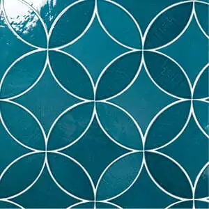 Legacy 3" x 8" Glossy Petal Porcelain Tile in Aquamarine