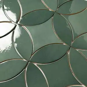 Legacy 6.5" x 6.5" Glossy Kite Porcelain Tile in Lagoon