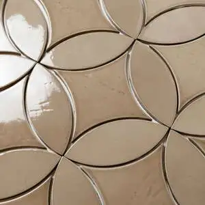 Legacy 6.5" x 6.5" Glossy Kite Porcelain Tile in Linen