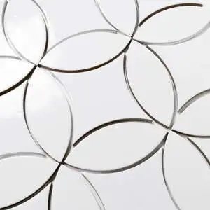 Legacy 6.5" x 6.5" Glossy Kite Porcelain Tile in White