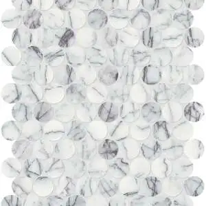 Lilac Volta Penny Round Mosaic