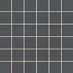 Square Matte Porcelain Mosaic in Black Sea