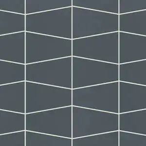 Marin Trapezoid Matte Porcelain Mosaic in Midnight Tide