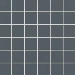 Square Matte Porcelain Mosaic in Midnight Tide