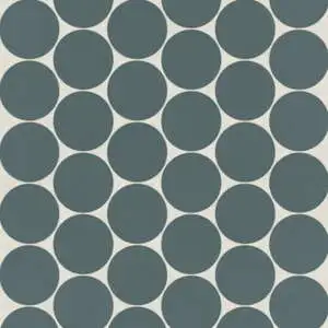 Marin 2" Penny Round Matte Porcelain Mosaic in Ocean Teal