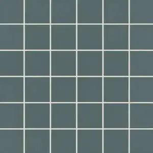 Square Matte Porcelain Mosaic in Ocean Teal