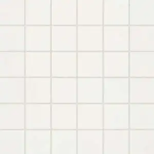 Square Matte Porcelain Mosaic in Pearl White