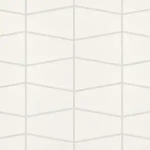 Marin Trapezoid Matte Porcelain Mosaic in Pearl White