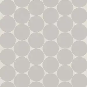 Marin 2" Penny Round Matte Porcelain Mosaic in Pebble Gray