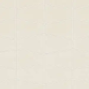Marin Trapezoid Matte Porcelain Mosaic in Sand Dollar