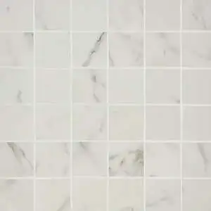Marvel Calacatta Extra Matte 2 x 2 Mosaic Mesh