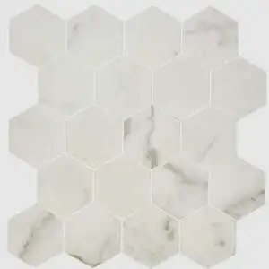 Marvel Calacatta Extra Matte Small Hex 2-5/8 Mesh