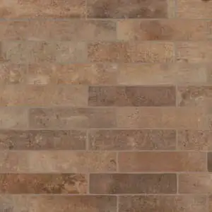 Matte Brick-Look Porcelain Field Tile in Bitterroot
