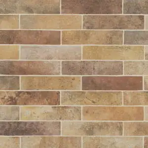 Matte Brick-Look Porcelain Field Tile in Yellowstone