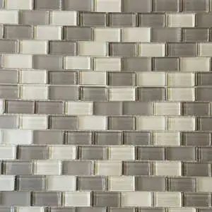 Grey Cream Glass Mosaic