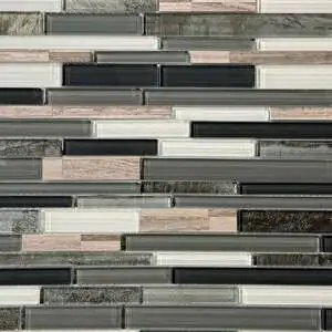 Graphite Blend Glass Mosaic