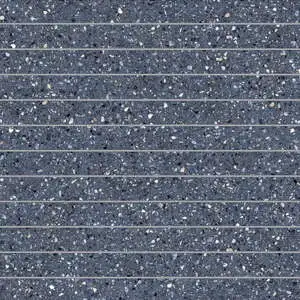 Mystere 1" x 12" Structured Porcelain Mosaic Tile in Blue