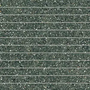 Mystere 1" x 12" Structured Porcelain Mosaic Tile in Green