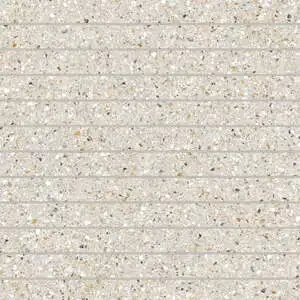 Mystere 1" x 12" Structured Porcelain Mosaic Tile in Linen