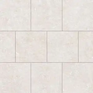 Soft Textured Matte Porcelain Offset Mosaic in Ice