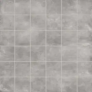 +One 2" x 2" Matte Porcelain Square Mosaic in Ash