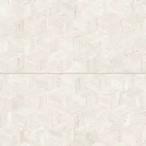Sensi Roma 24" x 48" Satin Porcelain Cube Deco in White
