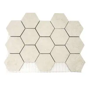 Uruk Bone Hexagon Matte Mosaic