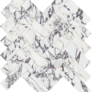 Viola Roccia Herringbone Mosaic