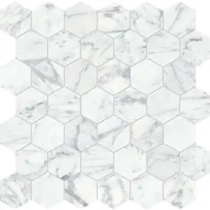 Virtue Bianco Hexagon Mosaic