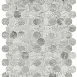 Volcana Notte Penny Round Mosaic