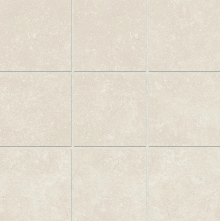 Bluerun 4" x 4" Matte Porcelain Mosaic Sheet in Antique White Bluerun 4" x 4" Matte Porcelain Mosaic Sheet in Antique White