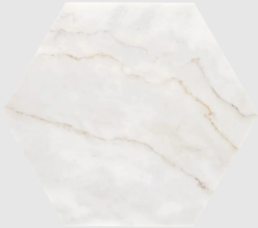 Calacatta Royale Honed 8″ Hex