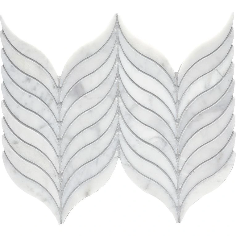 CS-Calacatta Gris Honed Feather Mesh
