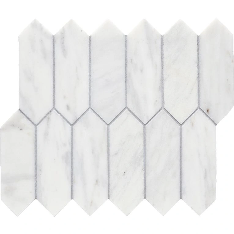 CS- Calacatta Gris Honed Picket Mesh