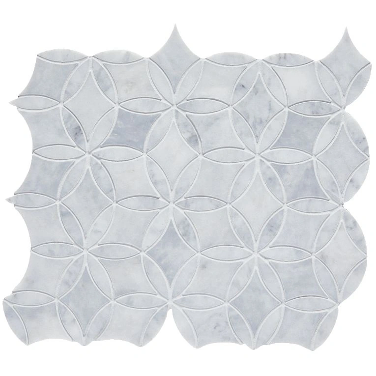 CS-Sky Blue Honed Flower Mesh