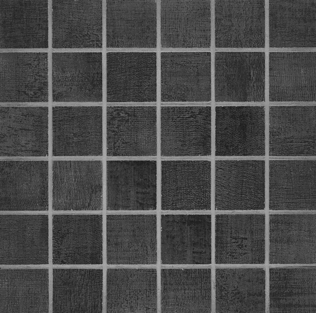 Fray Metal Black 2 x 2 Mosaic Mesh