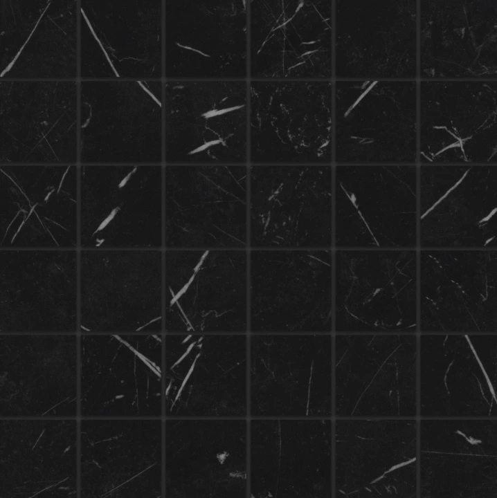 Gemma 2" x 2" Polished Porcelain Mosaic in Notte